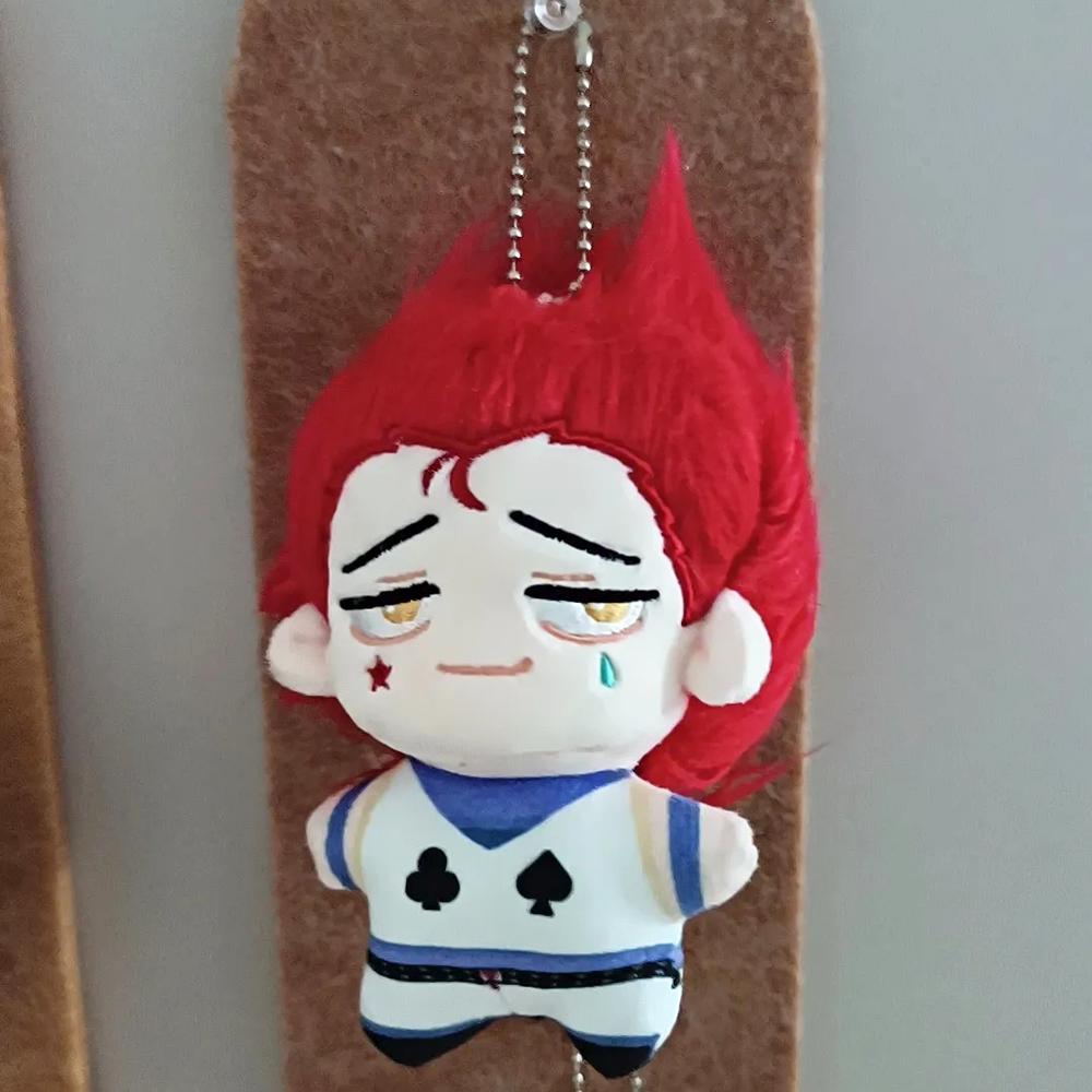 Anime HUNTER Hisoka Irumi Zorudikku Cosplay Keychain Cute Plush Cotton Doll Backpack Pendant Keyring Accessories