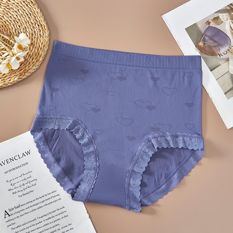 Plus Size Women's Summer Soft Breathable Non Scented Hip High Waist Briefs