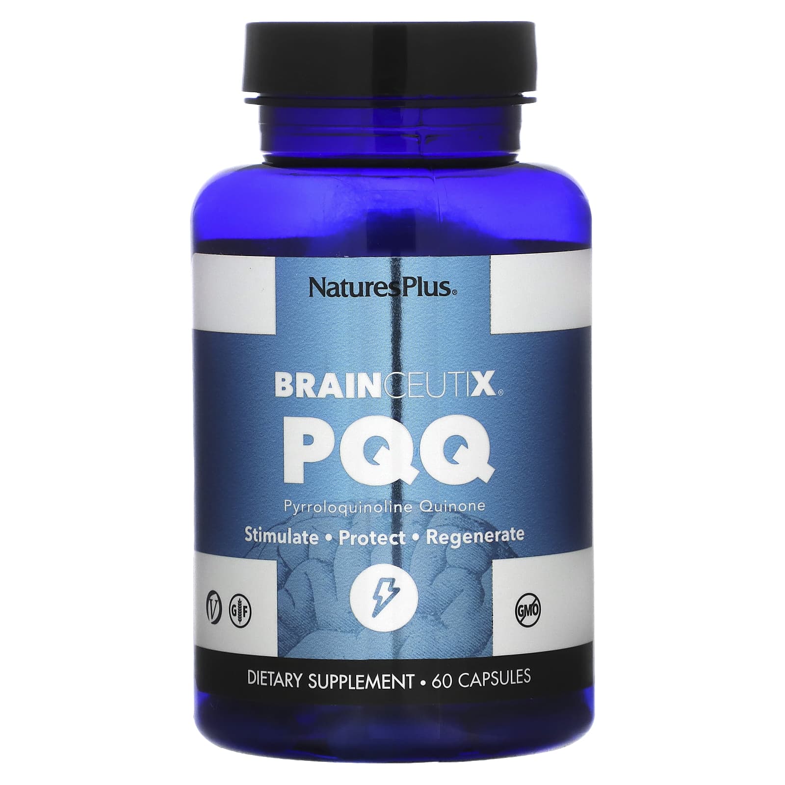 

NaturesPlus, BrainCeutix, PQQ, 20 мг, 60 капсул