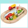 Wooden Farm Track Scene Building Blocks Children Toy Set For Kids Educational Play