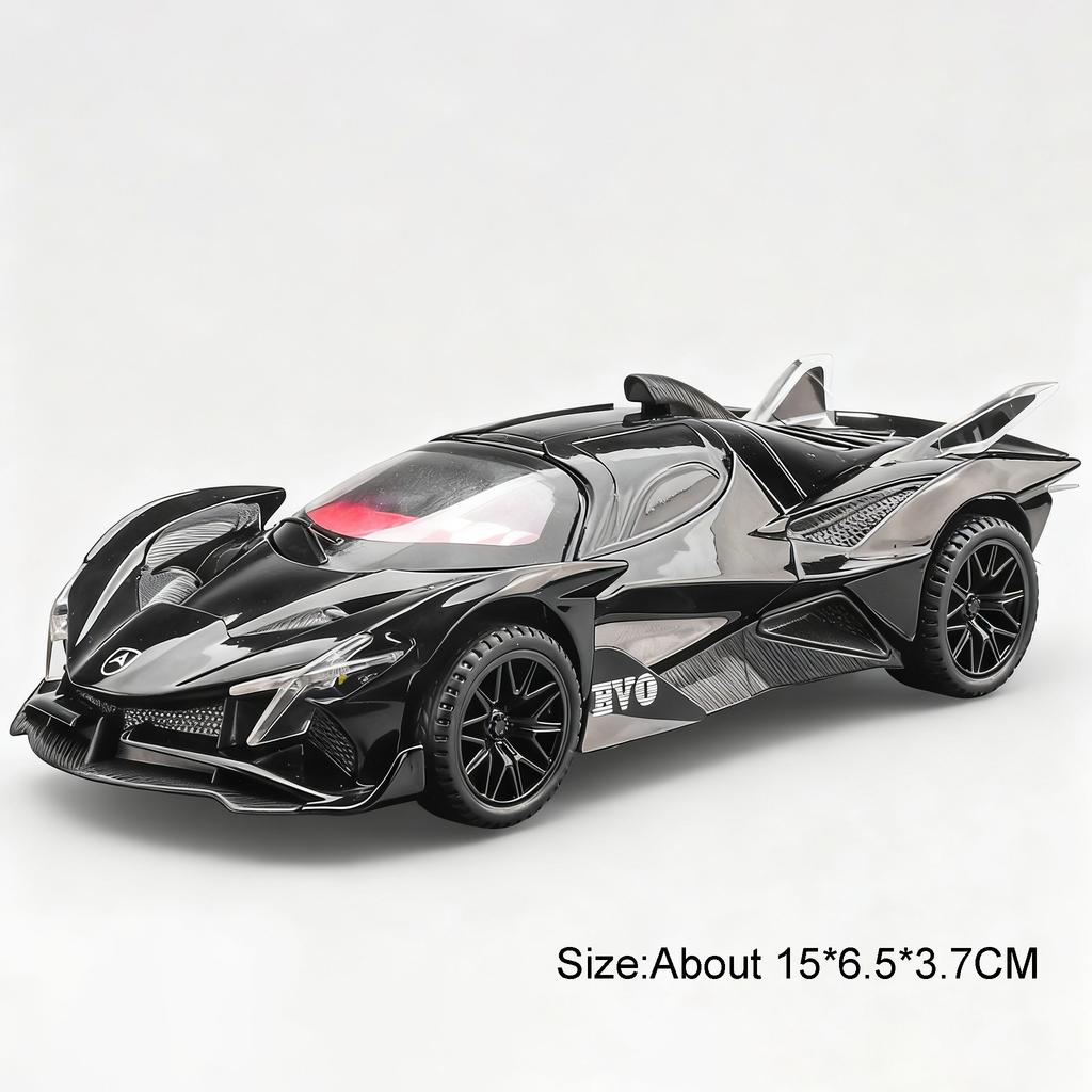 Scale 1:32 Apollo EVO IE Car Model Toy Metal Diecast Pull Back Super Cars Doors Opened Vehicle Models Best Gifts for Kids