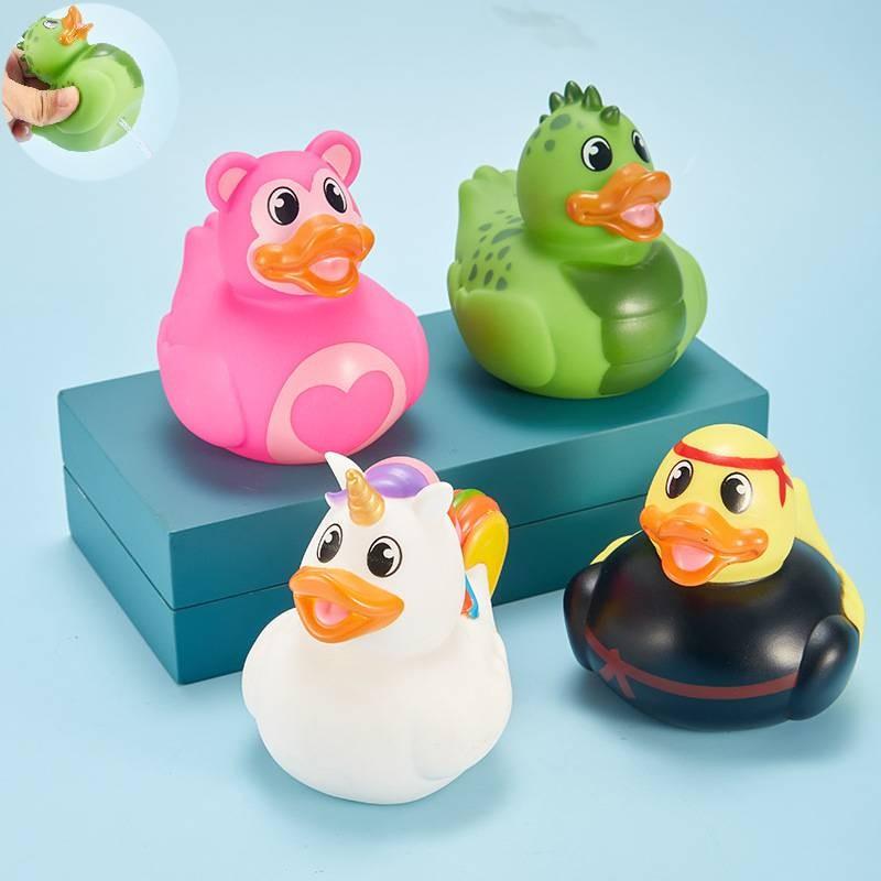 Soft Rubber Little Yellow Duck Swimming Toy Decoration Kids Gift Cartoon Cute