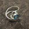 Sky Blue Topaz Gemstone 925 Sterling Silver Jewelry Handmade Ring Gift For Wife RR-2-3