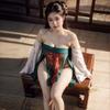 Foxy Niang Erotic Underwear Ancient Concubine Court Hanfu Tube Top National Style Sexy Pure Temptation Transparent Pajamas Woman