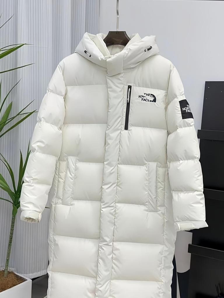 North Face Unisex Uzun Kalın Kaz Tüyü Mont: Diz Üstü, Su Geçirmez, Kapüşonlu Kışlık Mont