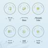 RELEA Starry Sky Portable Borosilicate Glass Water Bottle