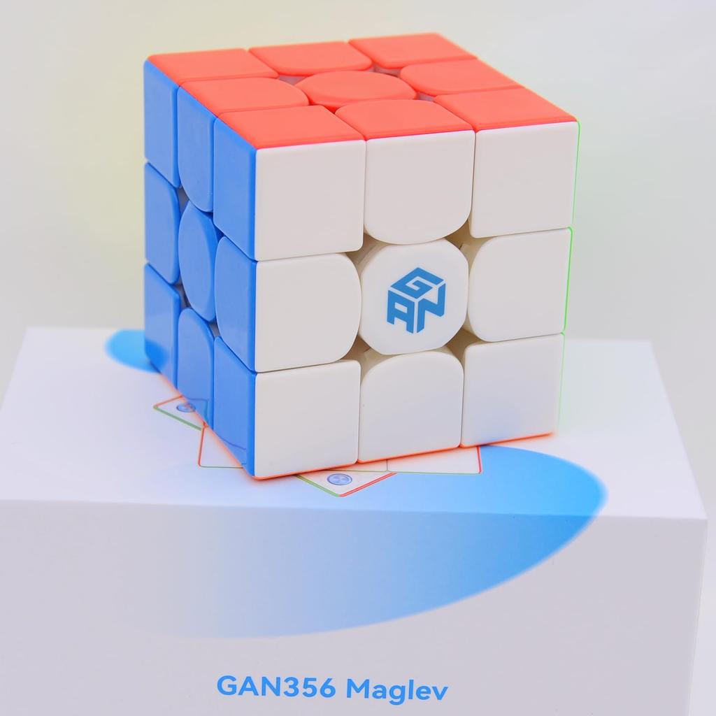 Bucubke GAN 356 Maglev Frosted 3x3 Stickerless Speed Magic Magnetic Cube GAN356 Maglev 3x3x3 Competition Puzzle Cube Frosted Magnetic Levitation