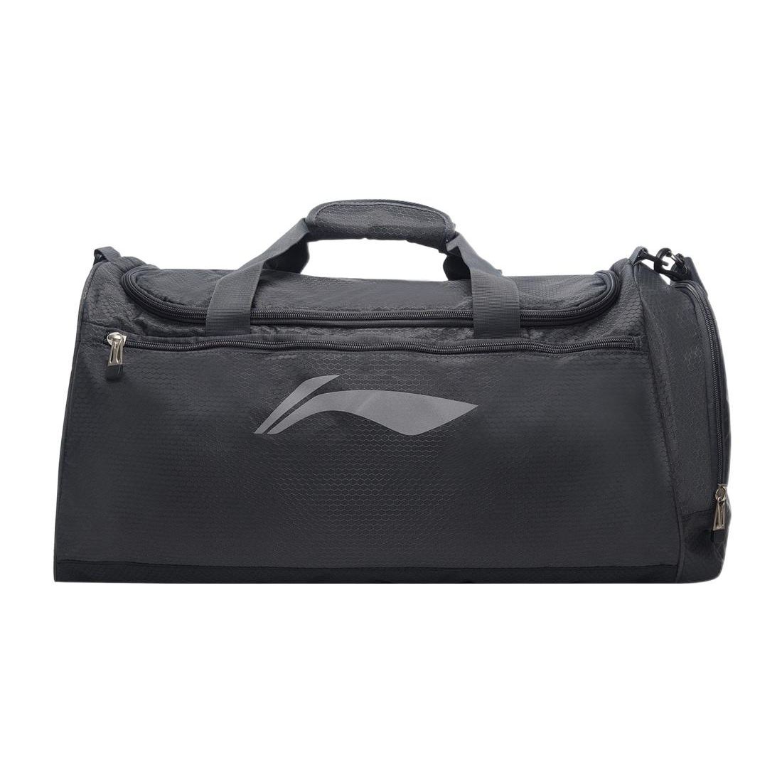 

Li Ning Training Series Large Capacity Travel Fabric Tote Shoulder Crossbody Gym Bag Unisex bags Black ABLS115-2 Black