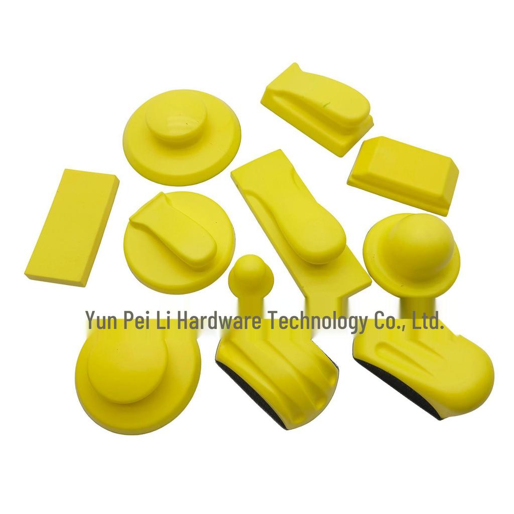 Round Hand Sanding Pad with Self-Adhesive Sandpaper for Car Polishing and Cleaning