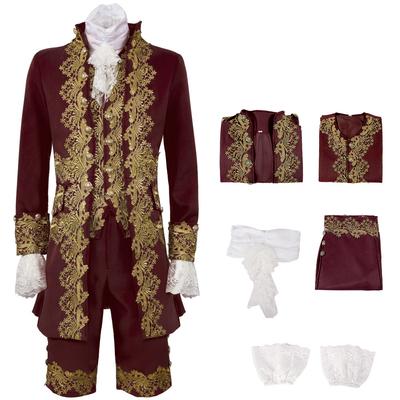 Outfit Herren Mittelalterlicher Hof Mittelalterliches Cosplay Kostüm Retro Halloween