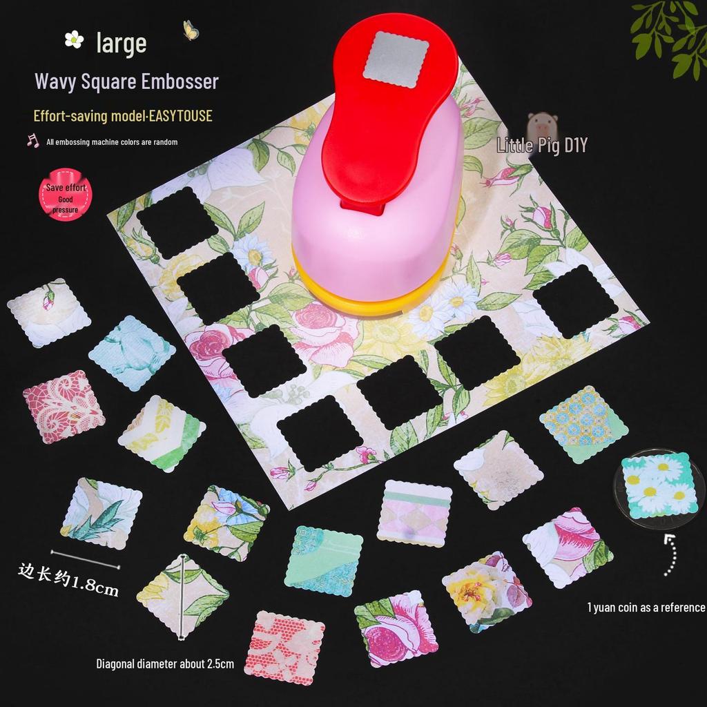 Effortless DIY Stamp Embosser: Handmade Square Punch Frame Press Mold