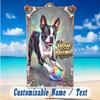 Fantasy Magic Theme Beach Towel Personalized Custom Name & Text Soft Quick Dry Beach Towel for Swimming Travel