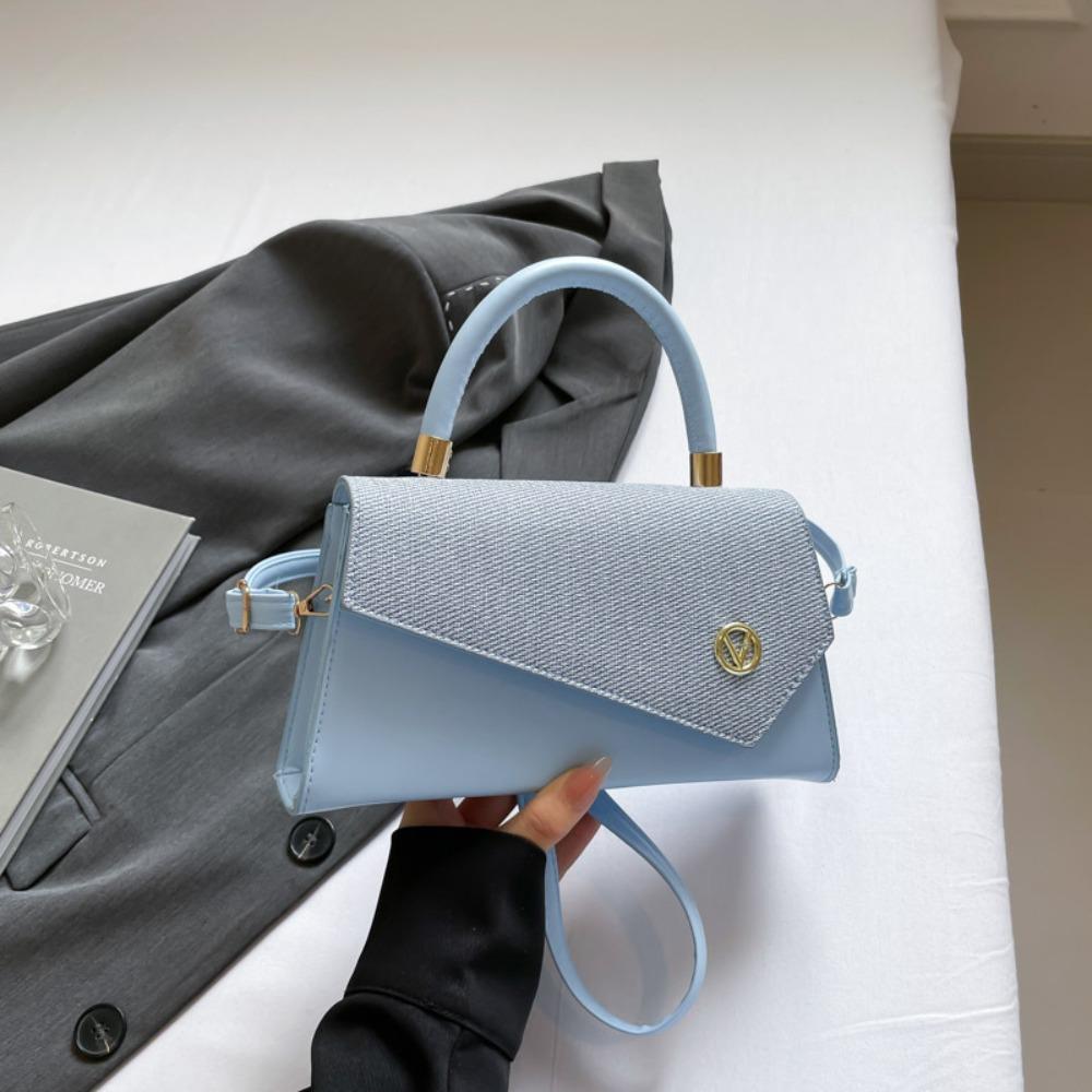New PU Leather Women s Shoulder Bag Square Shape Compact Size Crossbody Bag Compact Bag Women Men синий