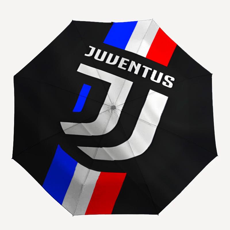 1pc Juventus Umbrella, Sun Protection, And UV Shielding. It Has Eight Sturdy Ribs for Outdoor Use And Perfect As a Holiday Gift