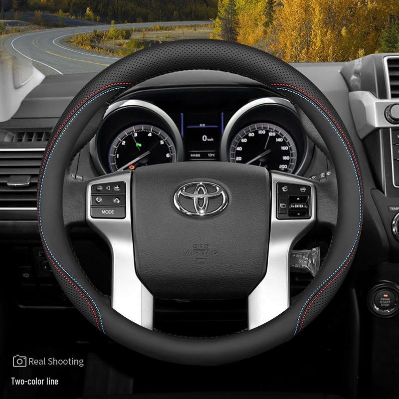 Toyota Prado/Land Cruiser 24: Coprivolante in Vera Pelle Antiscivolo Ultra-Sottile