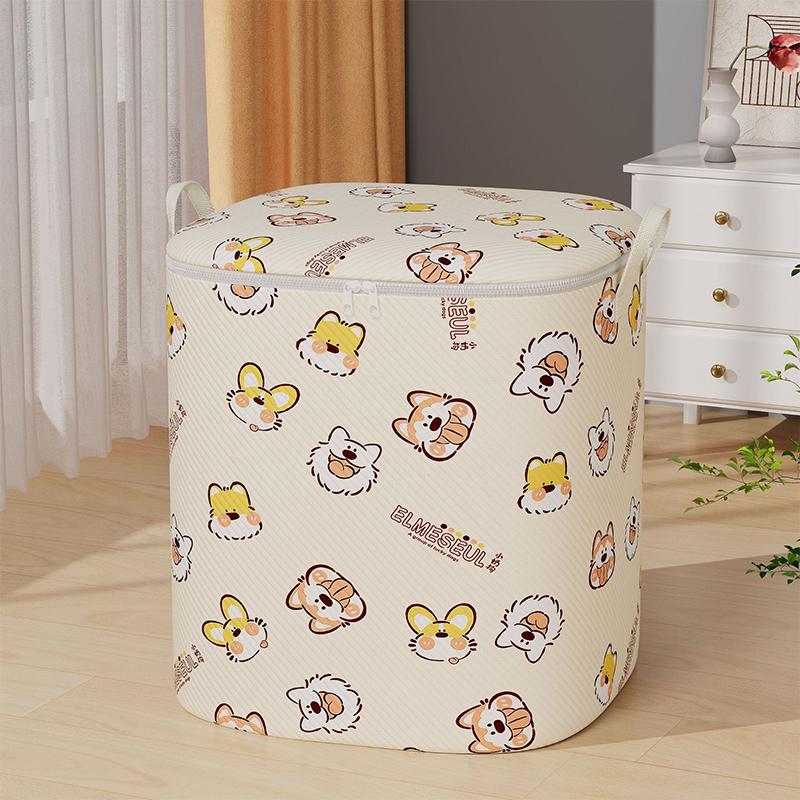 80/100/140 L Clothes Quilt Storage Bag Household Large Capacity Quilt Storage Box Wardrobe Non-Woven Clothing Moving Luggage