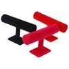 Velvet T-Bar Display Stand Holder Organizer Bracelet Jewelry Watch Headband Rack