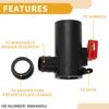 Windshield Washer Pump No.MB848901 - Car Front Windshield Washer Motor Pump - for Subaru Impreza 2000-2007 Plastic Black with Grommet - 1 Pcs