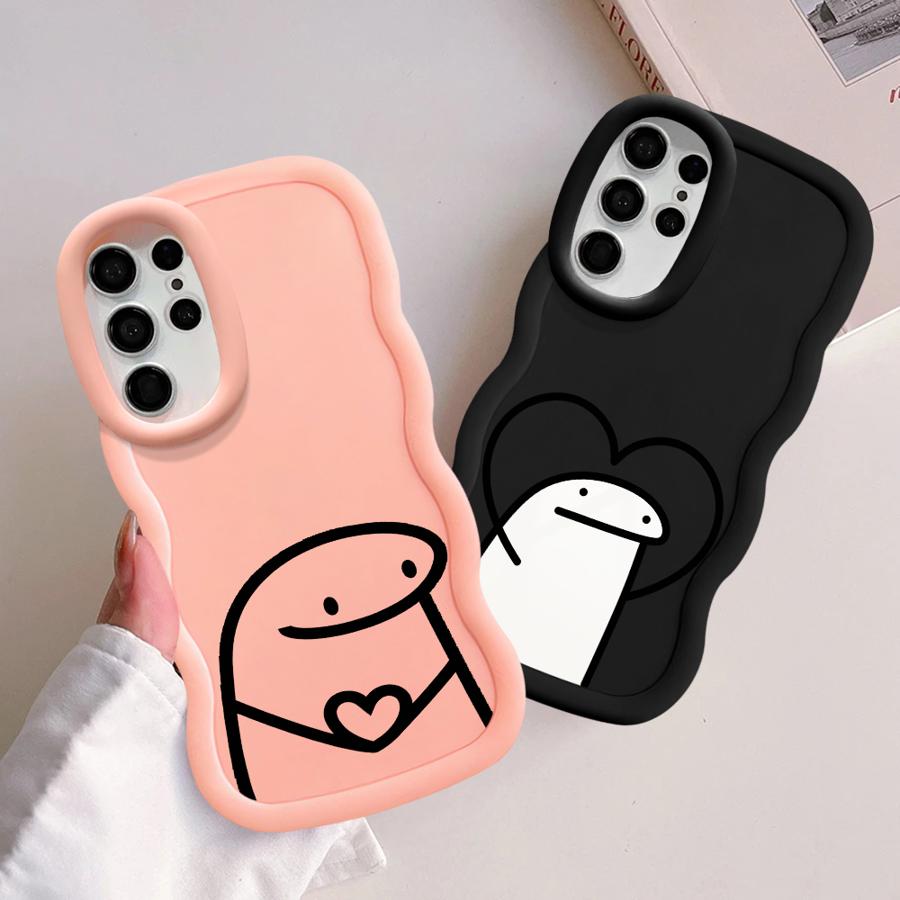 Funny Cartoon Soft Phone Cover Case for Samsung Galaxy S24 S22 Ultra S21 A25 S20 FE A26 S25 S23 Plus A54 A55 A35 A34 A36 A24
