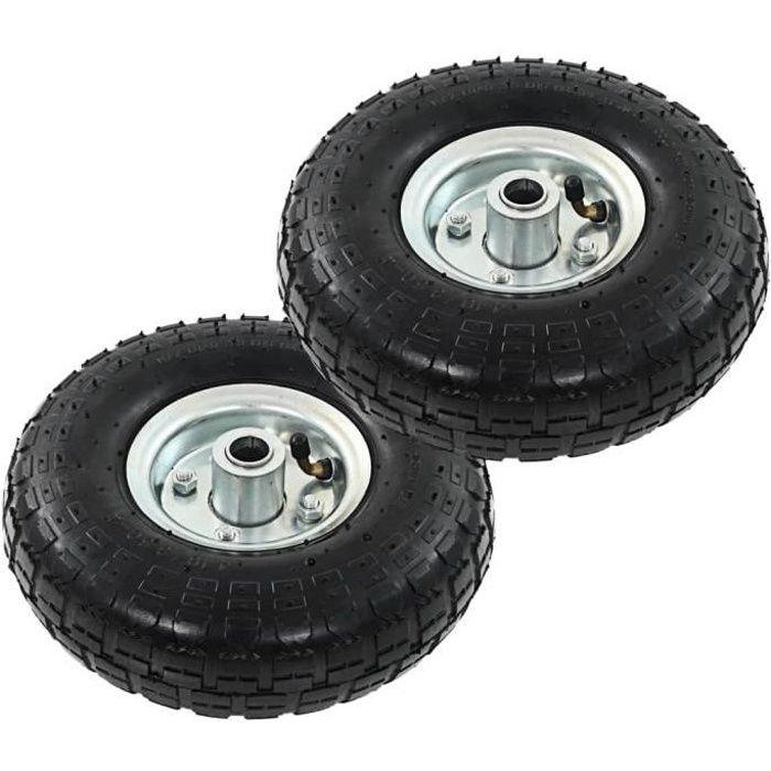 Dolly Wheel - vidaXL - Set of 2 - Rubber - 260 X 83 Mm - Puncture-proof