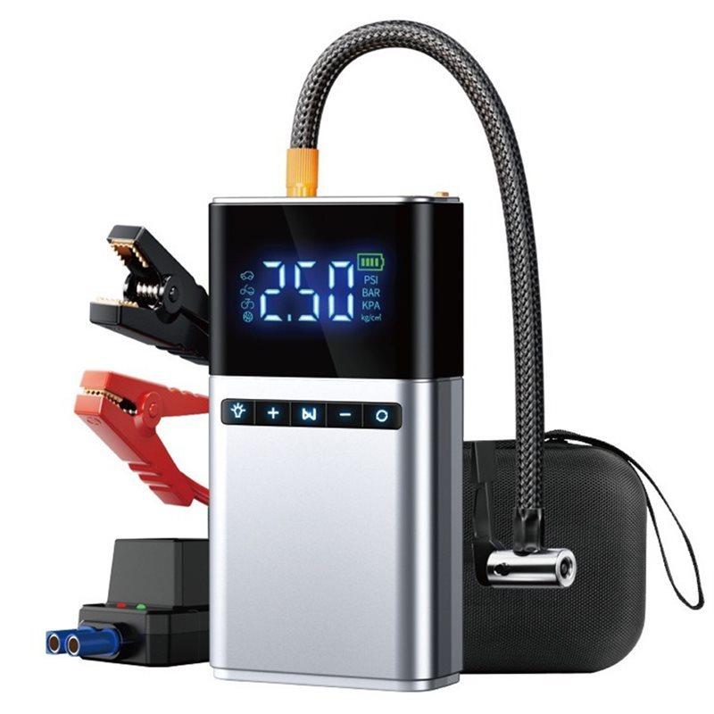 Portable Car Starter 12V With Air Compressor 150 PSI 12000Mah Battery Starter Box Jumper Car Battery Accessory