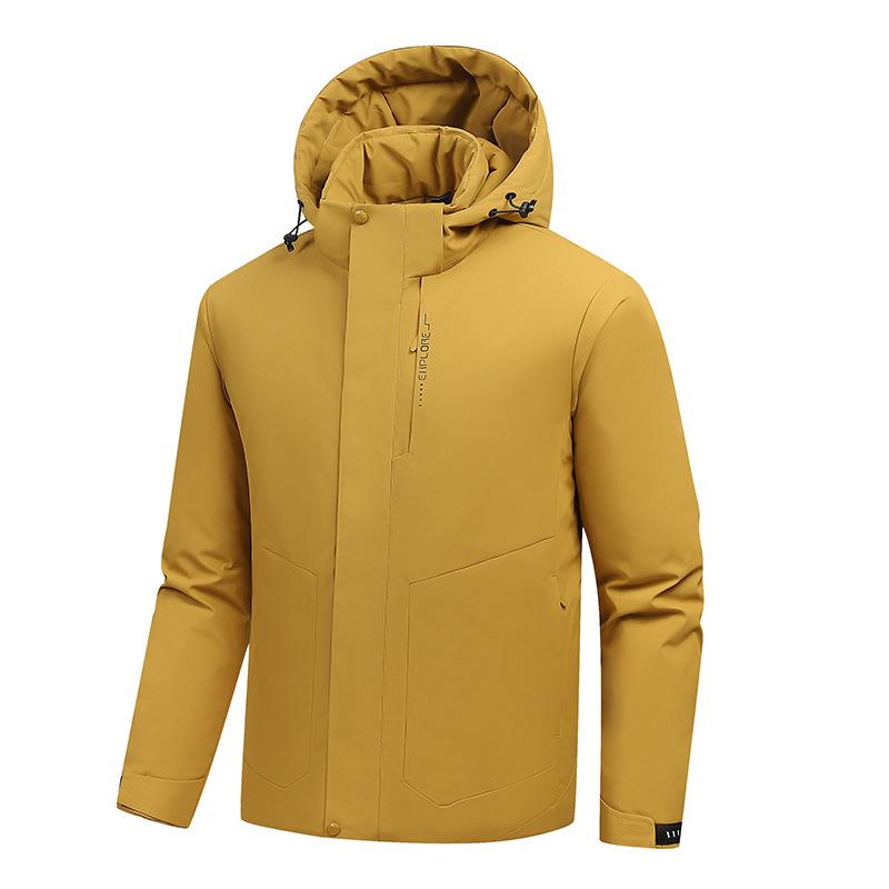 

Graphene men s cotton-padded clothes can be removed in winter with hats and cotton-padded jackets, thickened and warm casual large-size cotton-padded 6XL