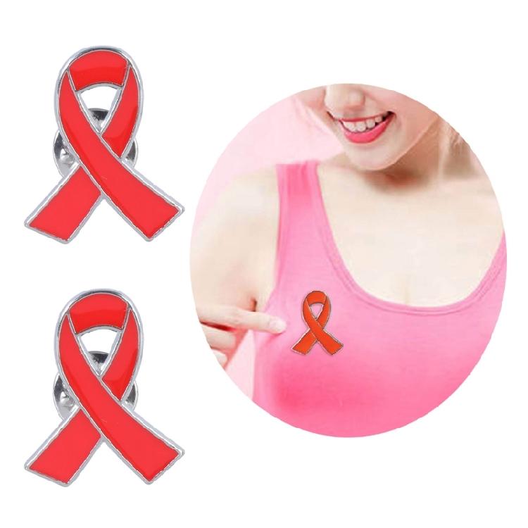 Breast Cancers Awareness Pin Alloy Material Corsage Pin Ribbon Enamel Pins
