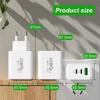 USB Type C Charger PD 40W Quick Charge Fast Charging Mobile Phone Wall Adapter for iPhone 16 Pro Samsung Xiaomi Power Adapter