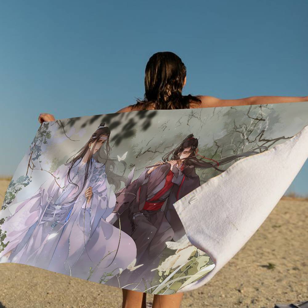 Anime Mo Dao Zu Shi Anime Beach Swimming Towel Soft Absorbent Washcloth Children's Gifts For Kids Travel Camping Gym