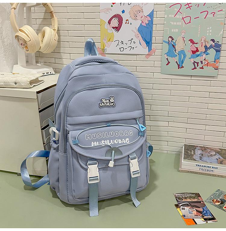 Schoolbag Japanese ins new high-value fresh and sweet backpack junior high school students lightweight travel large-capacity backpack