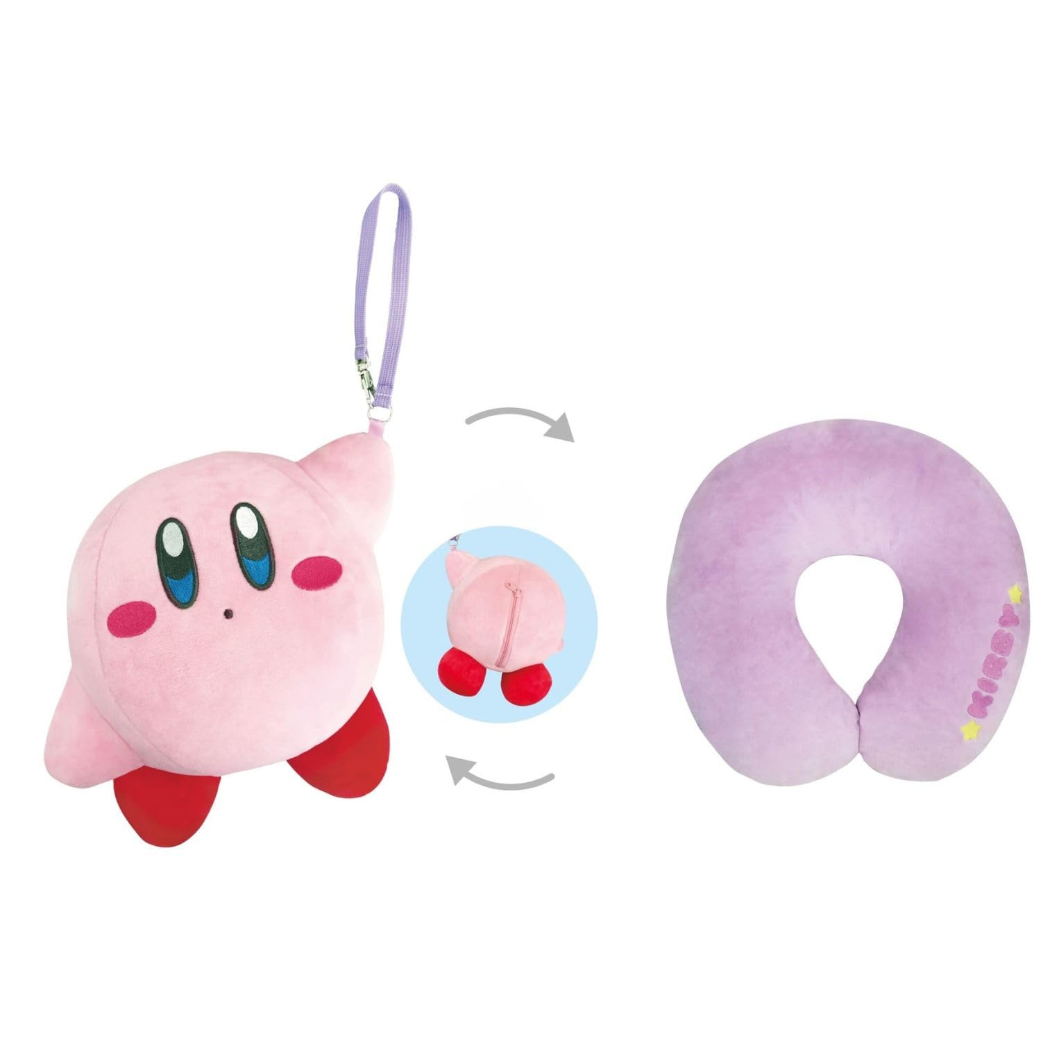 

SK Japan Kirby s Dream Land Curling Neck Pillow Hanging N