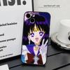 Kawaii Sailor S-Saturn Anime Sailor M-moon Phone Case Silicone Soft For IPhone 17 Air 16 15 14 13 12 11 Plus Pro Max Plus