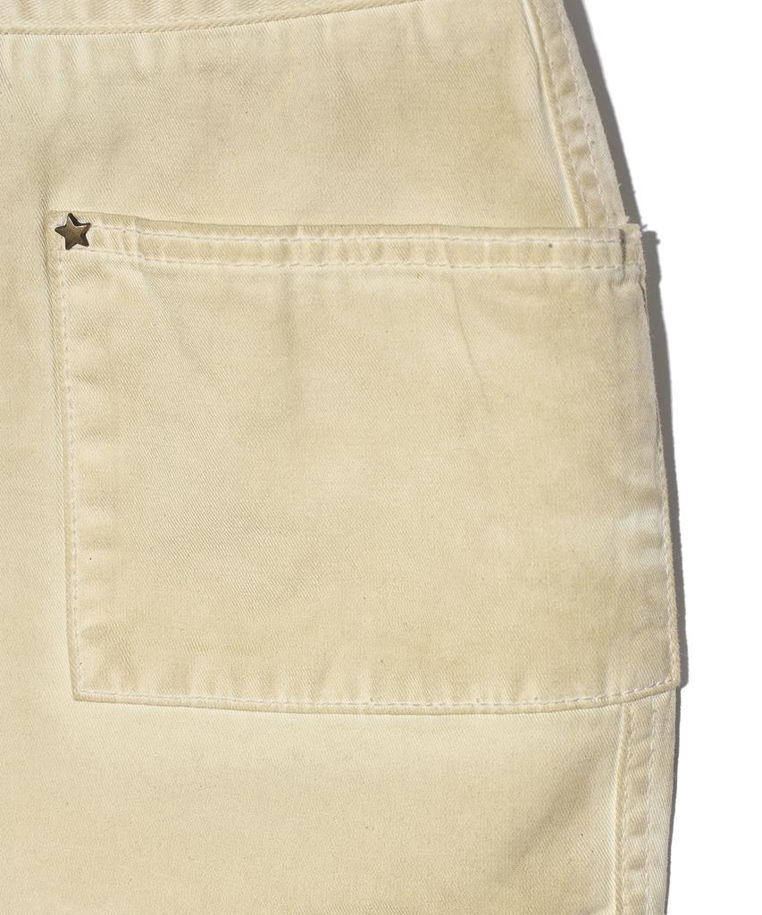 YOUHEE Cotton Pocket Mini Skirts Beige