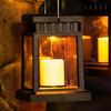 Outdoor Hanging Solar Lantern, Waterproof Rechargeable Decorative Lamp, Copper Wire Candle Light for Outside, Garden, Patio, Yard, Porch Decor