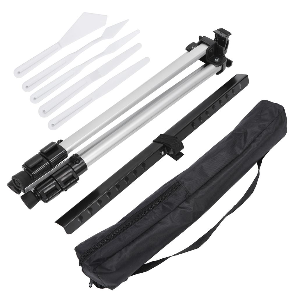 Nastavitelný stříbrný kovový stojan Plastová kombinovaná sada škrabek Skládací stojan na kreslící prkna