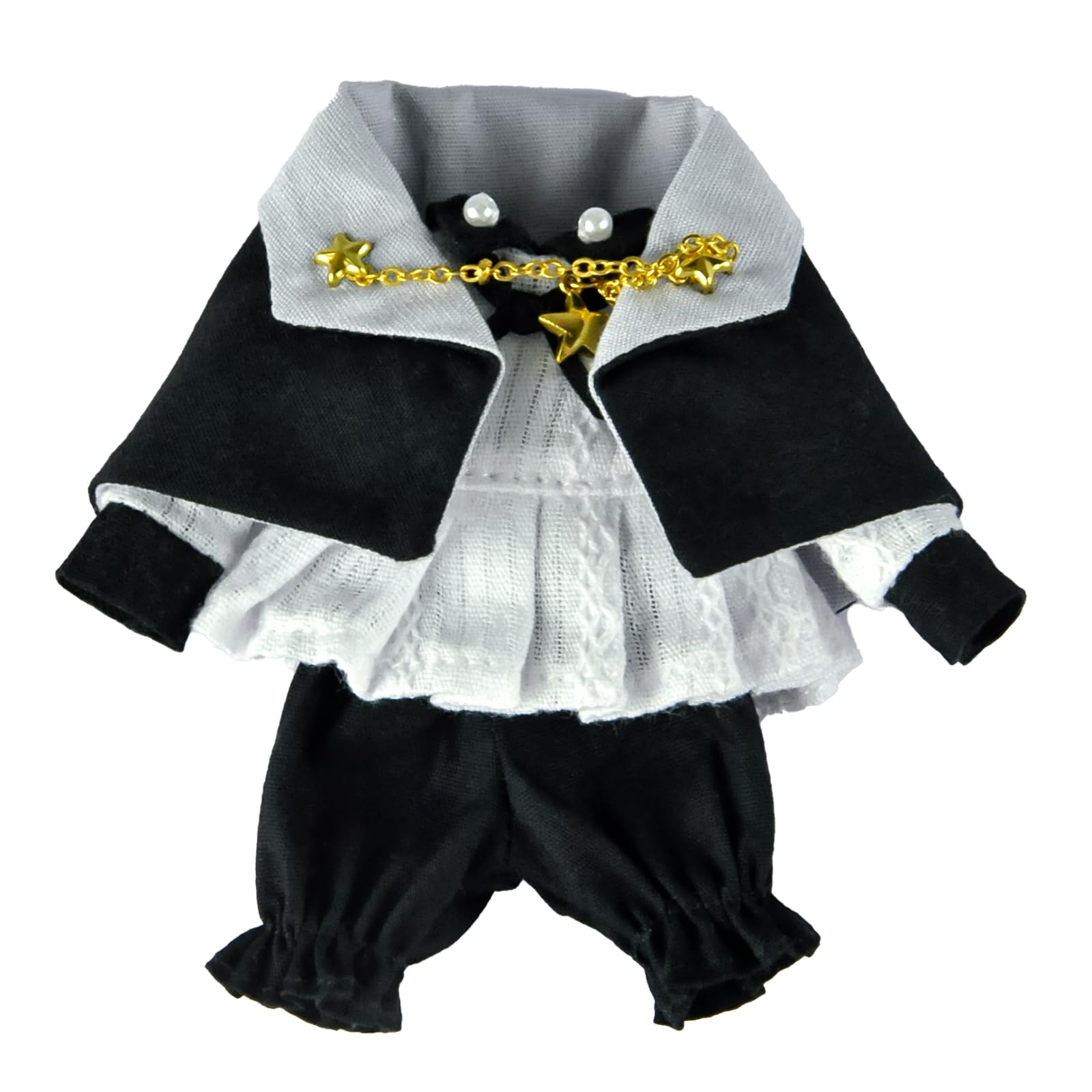 

YMY BJD Doll OB11 Clothes Cape GSC P9 Vintage Preppy Suit Scale Action Figure Clothes Christmas New Year Gift Three-Piece 1/12