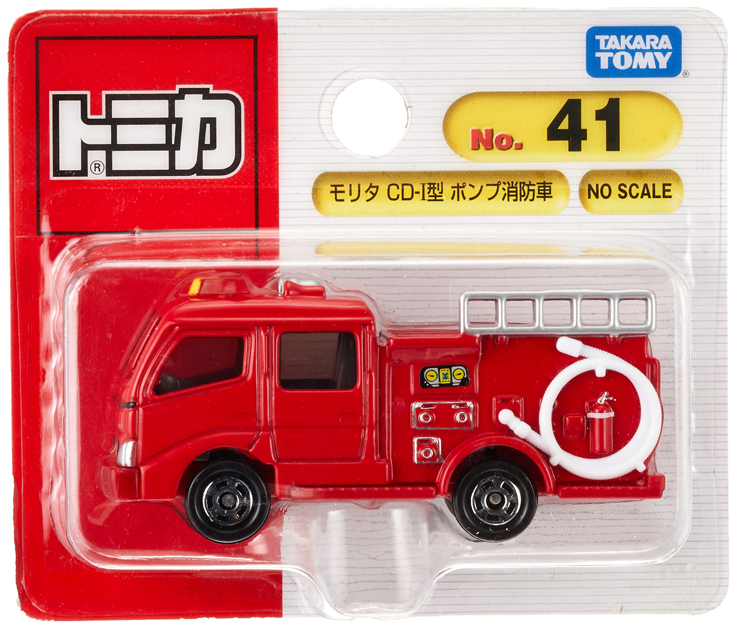 

Takara Tomy Tomica No. 041 Morita Pump Fire Truck (Blister Pack) Miniature Car Toy for Ages 3 and Up