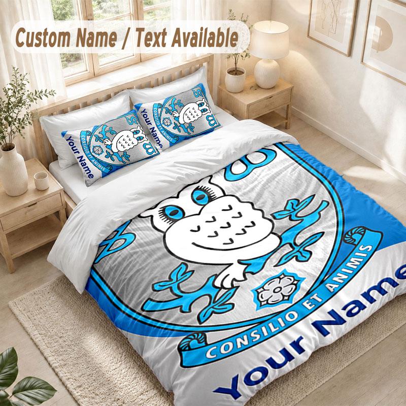 Custom Name Bedding Set 3 PiecesSheffield Wednesday FC Print Duvet Cover + 2 Pillowcases Soft Bed Decor