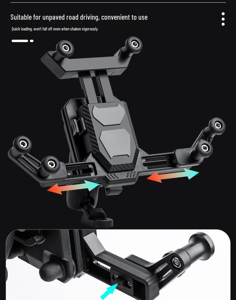 Universal Shock-Absorbing Phone Holder for Pedal Electric Motorcycles & Scooters