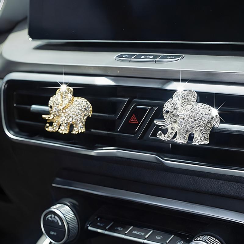 Cute Elephant Car Air Freshener Vent Clip For Air Conditioning Vents And Interior Decoration