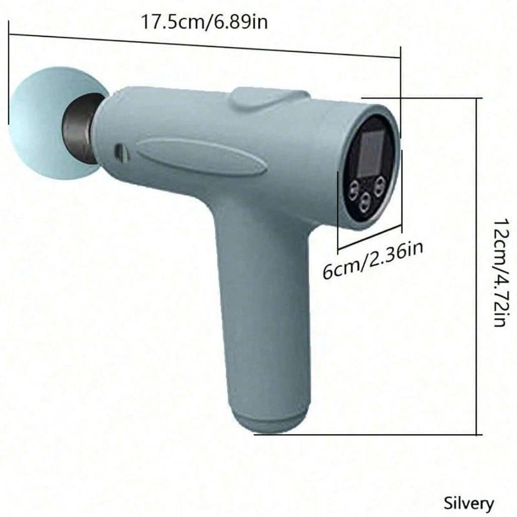1pc Massage Gun, Deep Tissue Muscle Handheld Percussion Massager For Body, Back And Neck, Ultra Compact Elegant Design