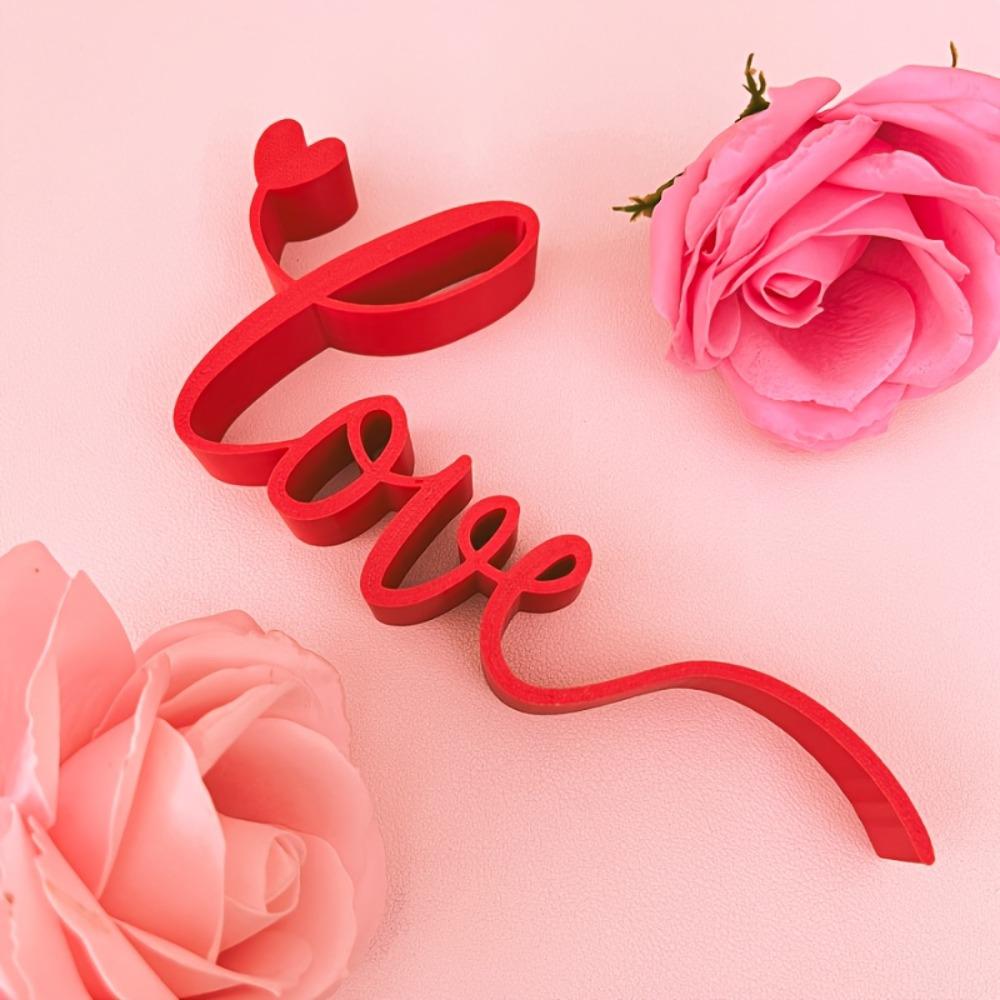 3D Love Models Decoration Wedding Letter Love Ornament Valentine's Day Love Ornament  Home Decor
