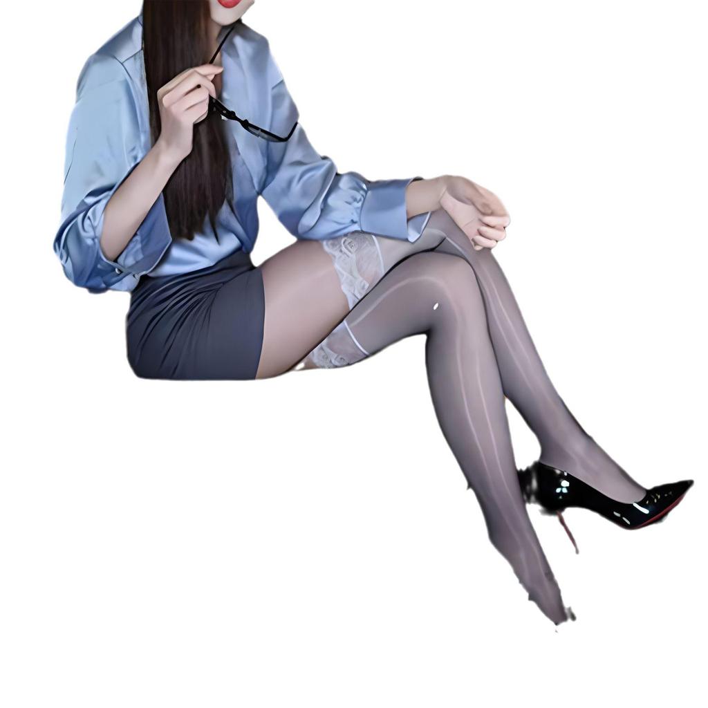 Kulis Damen-Strümpfe aus glänzender Seide – seidige, ölige Strumpfhose ohne Hängenbleiben