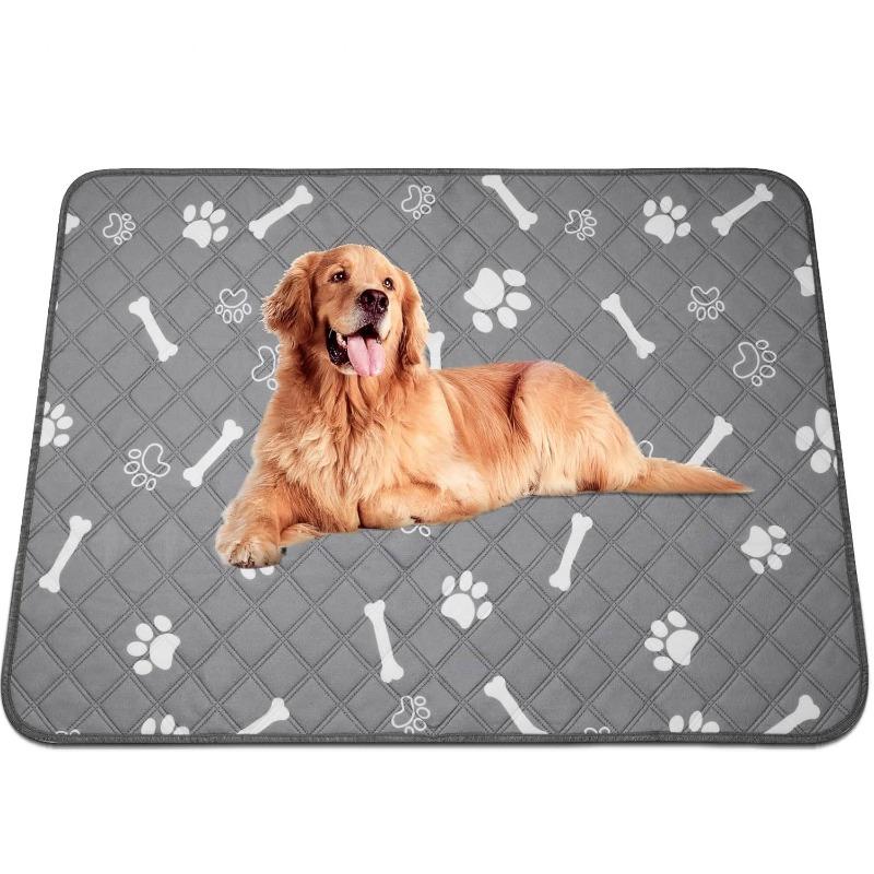 1pcs Dog Pee Pad Reusable Washable Cat Urine Mat Car Seat Floor Sofa Four Layer Waterproof Puppy Cat Training Supplies Multi Purpose Pet Cushion