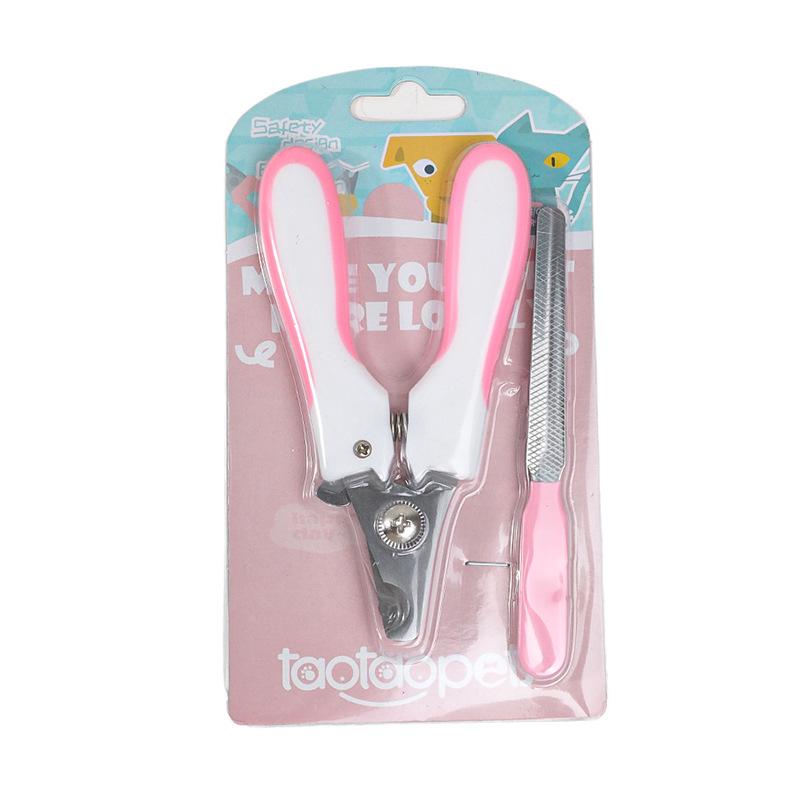 Pet Nail Clippers with Alloy Blades and Rabbit Ear Handle for Cats and Dogs