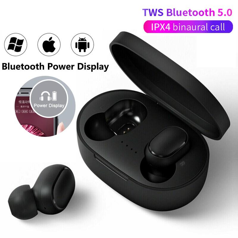 A6S Bluetooth 5.0 Wireless Earbuds TWS Deep Bass Stereo Waterproof Headphones With Charging Case