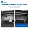 Car Copilot Box Anti-kick Sticker LHD RHD For Mazda 3 Axela BP -   2024 2025 Suede Carbon Fiber Style Protect