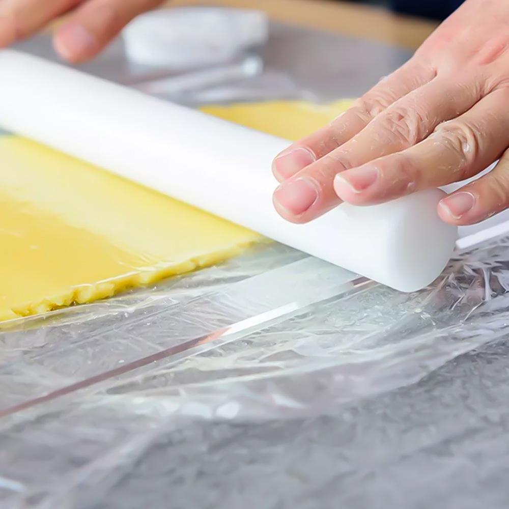 2Pcs Acrylic Rolling Pin Spacers Dough Thickness Guides Measuring Strip Pasta Supplies