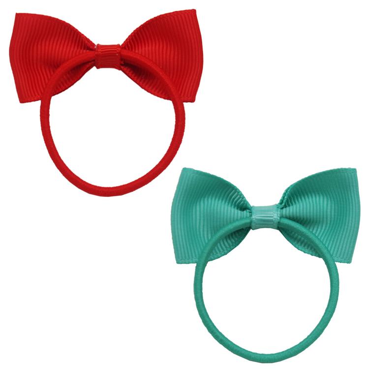 Elastic Hair Rope Ribbon with Bow for Kids Stretch Hair Tie & Ponytail Hair Cycle Baby Bow Hairbands for Toddlers & Girls