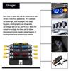 8 Way Blade Fuse Box Holder Fuse Blocks with LED Indicator 10Pcs Fuses 10Pcs Connector Terminals for Car Boat Marine